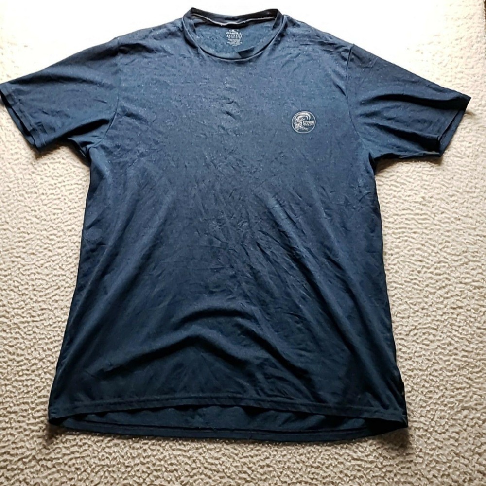 O'Neill Shirt Mens 2XL Blue Logo Graphic Tee Tagless Jersey Surf Beach